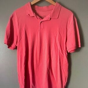H&M Men's Coral Pink Polo Shirt